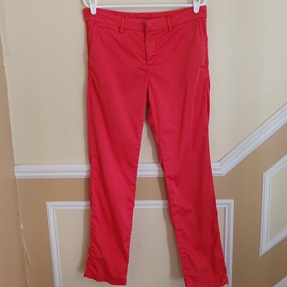 Banana Republic Orange Straight Chino size 8